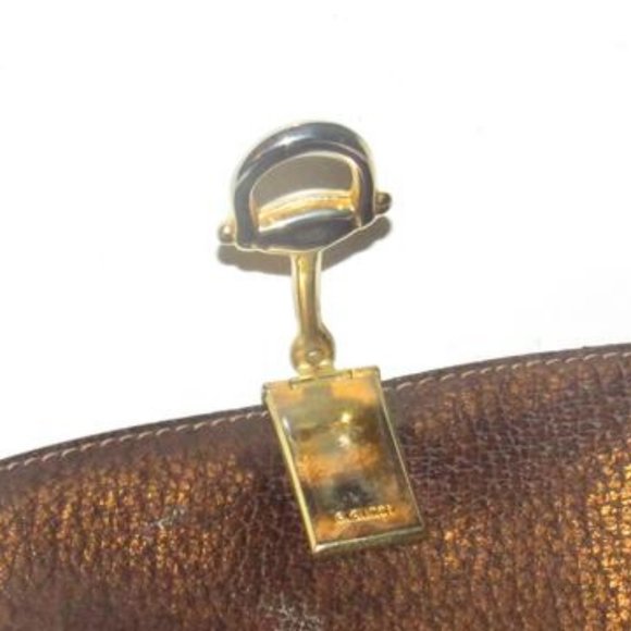 Rare Early Gucci Brown Large G Semi-circular - Picture 8 of 12